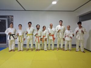Fenajudo, el Judo Tradicional, Chile, con sus alumnos en el Dia Internacional del Deporte para el Desarrollo y la Paz.